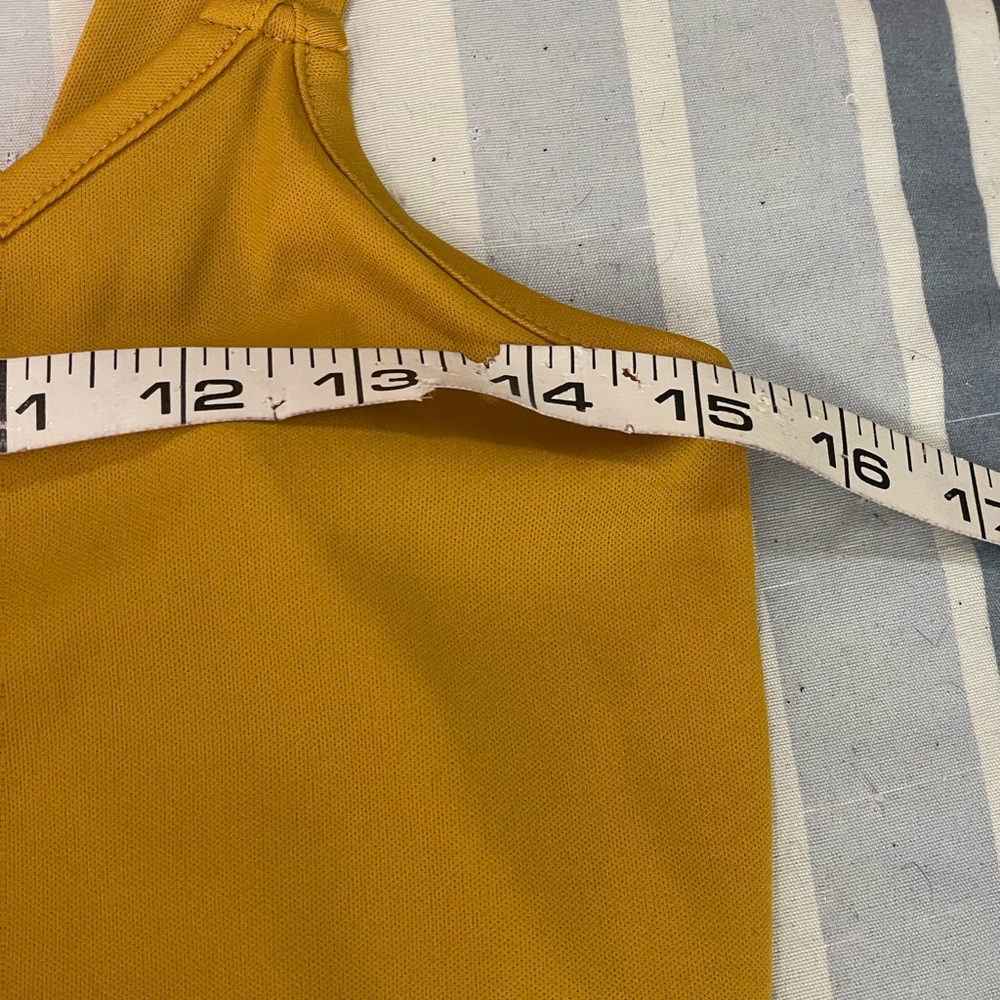 I N Studio Yellow Gold floral Blouse cami under set of 2 size PM petite medium - Picture 12 of 16